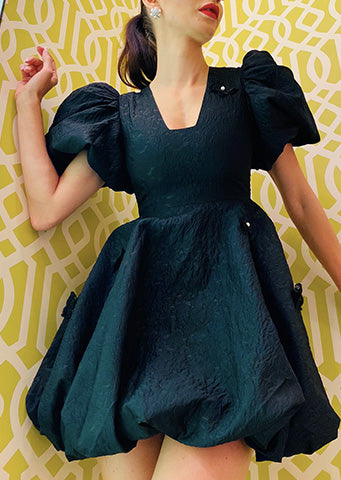 The Nadia Mini Bubble Hemline & Sleeve Dress – Danielle Emon