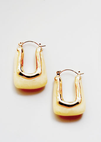 Twisted Rope Gold Plated Hoop Earrings