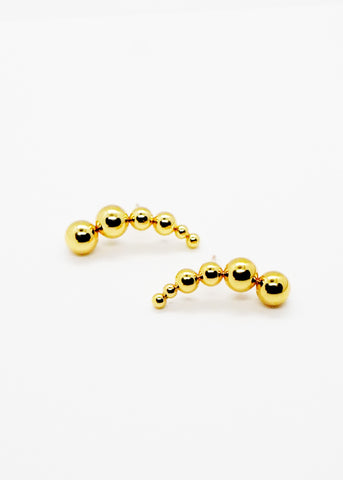 Precious Stone Gold Plated Earrings