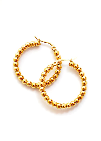 Gold Plated Oblong Classic Hoops