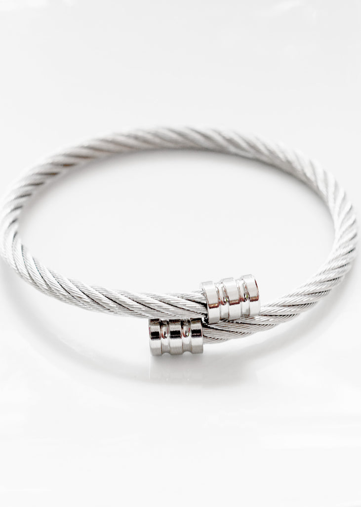 The "Hazel" Cable Cord Stainless Steel Bracelet