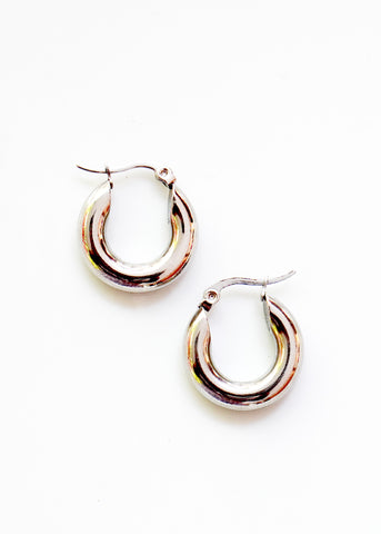 The "Evelyn" Resin and Stainless Steel Hoops